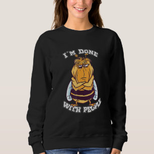 Saying Im Done With People Cool Angry Bee Sweatshirt