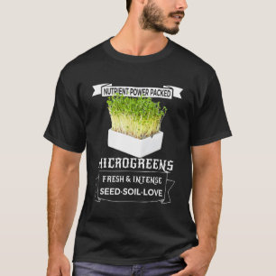 Saying Microgreen Farmer Gardening Tee 1