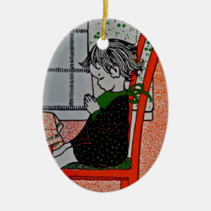 Saying Prayers Ceramic Tree Decoration