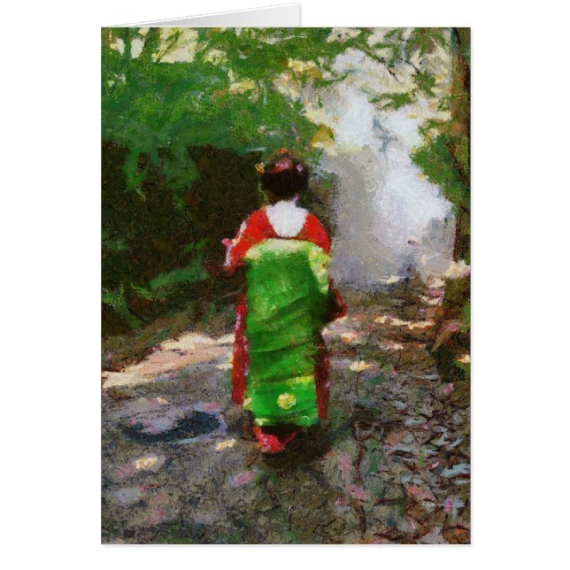 Sayonara maiko-san card (Front)