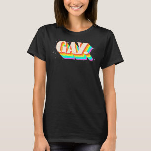 Says Gay Say Gay Stay Gay Stay Pride Lgbtq Flag Re T-Shirt