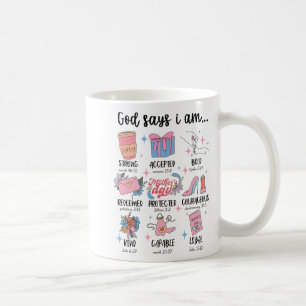 Says I Am Mothers Day Christian Motivation Mum Jes Coffee Mug
