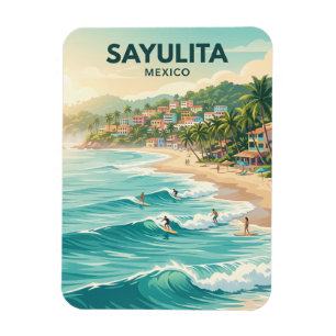 Sayulita Beach Surf Break Mexico Magnet