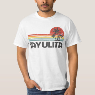 Sayulita Mexico - Mexican Beach Retro Sunset Vinta T-Shirt