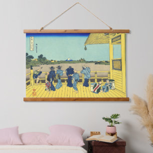 Sazai hall Temple of Five Hundred Rakan Hokusai Hanging Tapestry