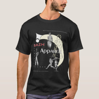 SAZH Apparels on Black T-Shirt