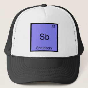 Sb - Shrubbery Funny Chemistry Element Symbol Tee Trucker Hat