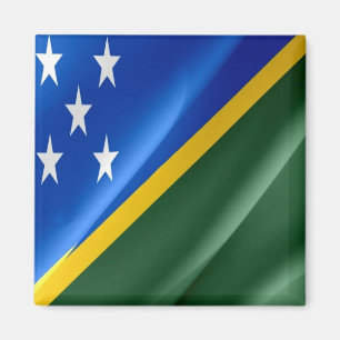 SB - Solomon Islands - Flag Waving Magnet