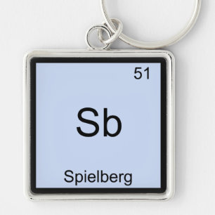Sb - Spielberg Funny Chemistry Element Symbol Tee Key Ring
