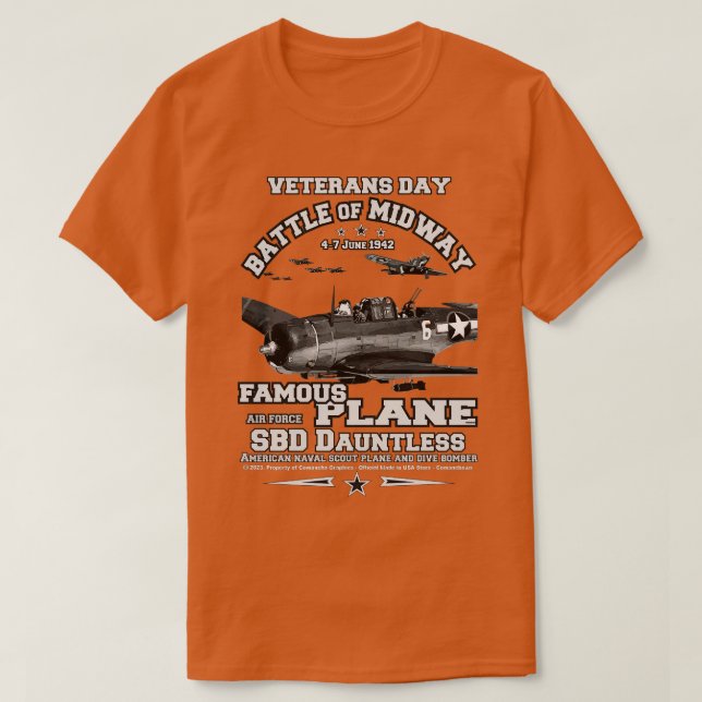 SBD Dauntless Battle of Midway T-Shirt (Design Front)