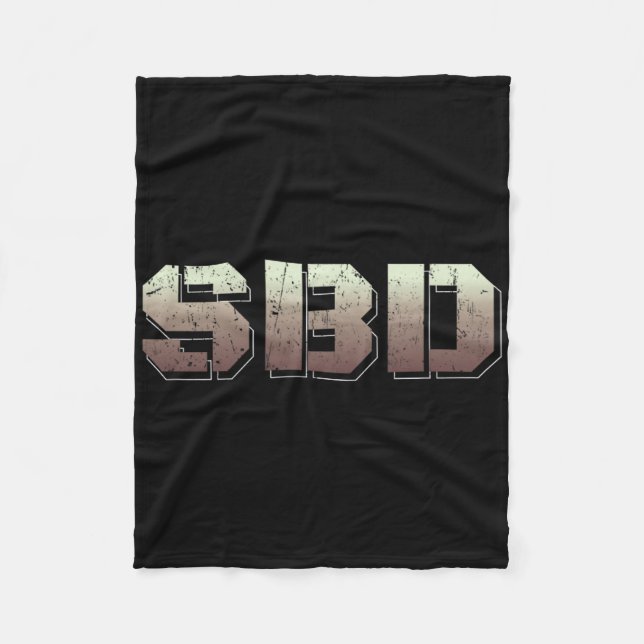 Sbd Squat Bench Deadlift Powerlifting  Fleece Blanket (Front)