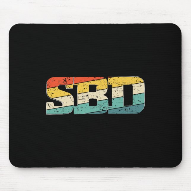 Sbd Squat Bench Deadlift Powerlifting  Mouse Pad (Front)