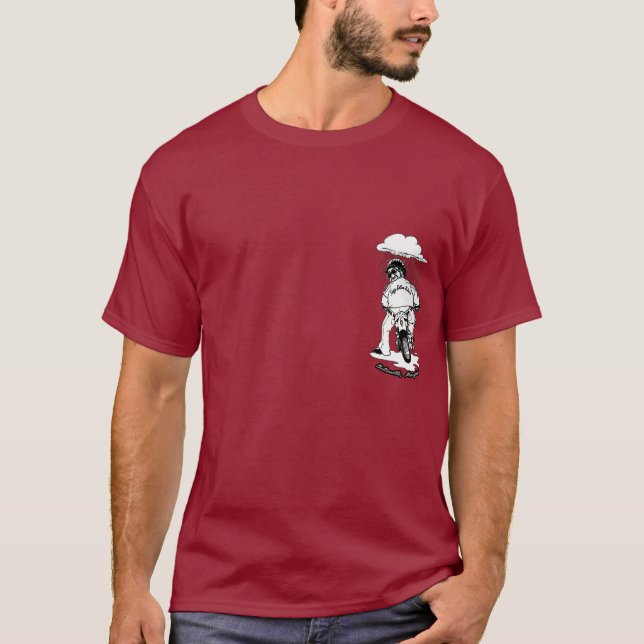 SBR Logo Shirt - maroon (Front)