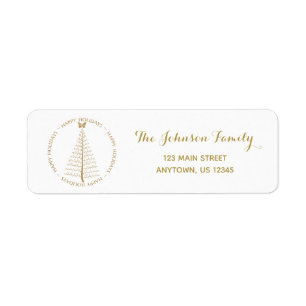 SBTF Custom Holiday Return Address Label