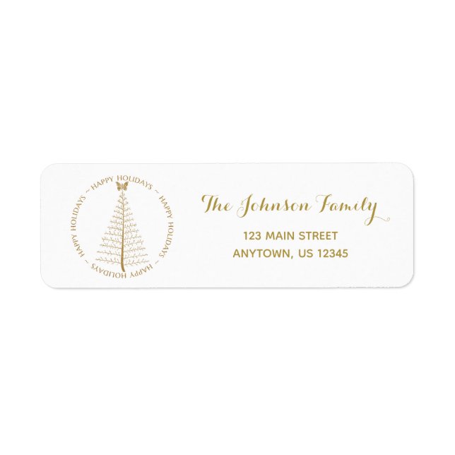 SBTF Custom Holiday Return Address Label (Front)