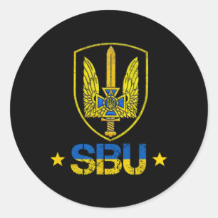 Sbu Ukraine Alpha Group Special Forces Spetsnaz 1 Classic Round Sticker