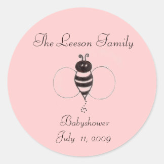 sc00078761, The Leeson Family,  BabyshowerJuly ... Classic Round Sticker