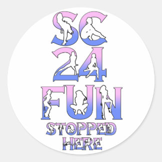 SC24FUN LOGO CLASSIC ROUND STICKER
