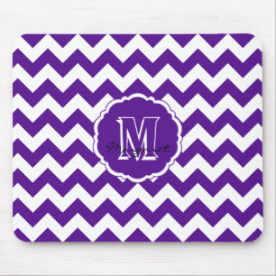 SC Chevron Mouse Pad-Purple and White Pad