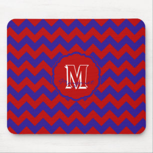 SC Chevron Mouse Pad-Red and Blue Pad