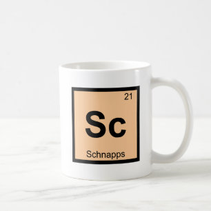 Sc - Schnapps Chemistry Periodic Table Symbol Coffee Mug
