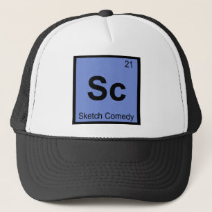 Sc - Sketch Comedy Chemistry Periodic Table Symbol Trucker Hat