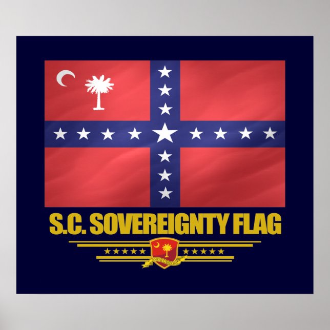 SC Sovereignty Flag Poster (Front)