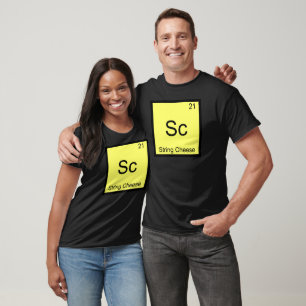 Sc - String Cheese Funny Chemistry Element Symbol T-Shirt