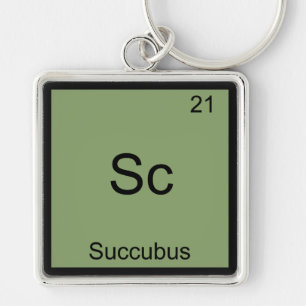 Sc - Succubus Funny Chemistry Element Symbol Tee Key Ring