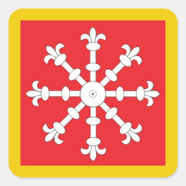 SCA AEthelmearc Populace Badge Square Sticker (Front)