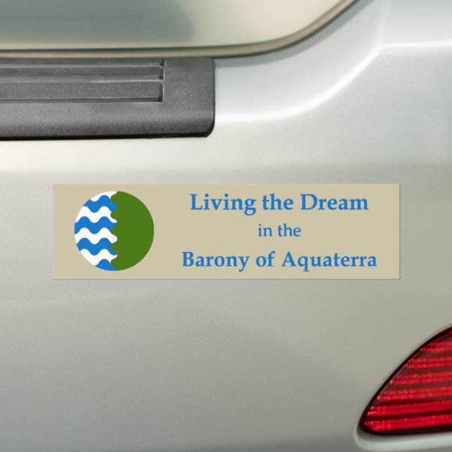 SCA Aquaterra Bumper Sticker (On Car)