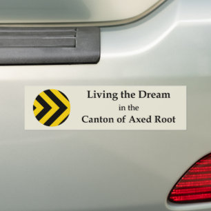 SCA Axed Root Bumper Sticker