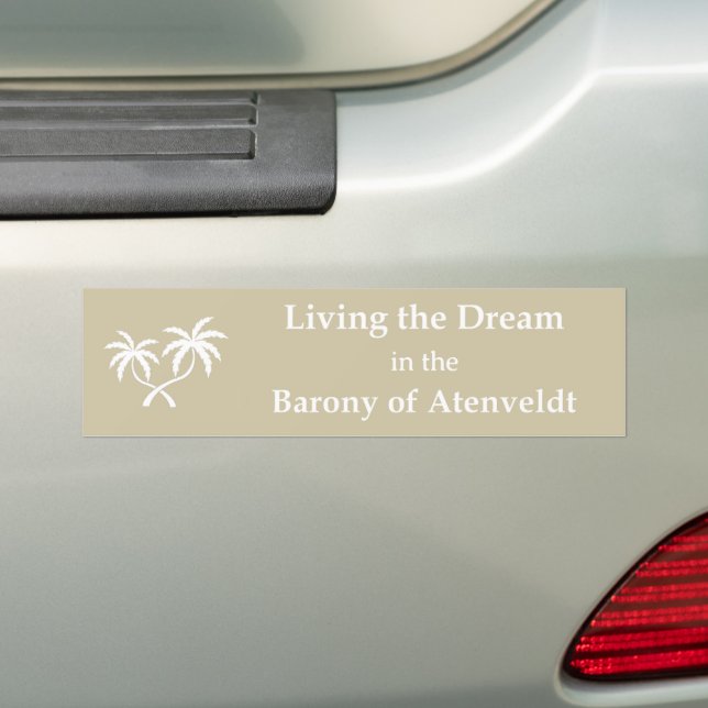 SCA Barony of Atenveldt Bumper Sticker (On Car)