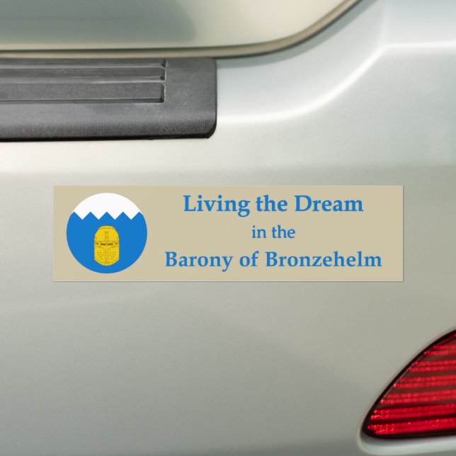 SCA Bronzehelm Bumper Sticker (On Car)