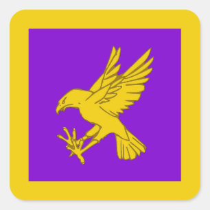 SCA Calontir Populace Badge Square Sticker