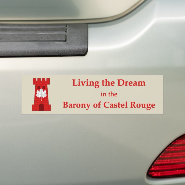 SCA Castel Rouge Bumper Sticker (On Car)