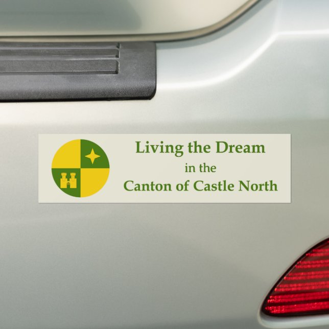 SCA Castle North Bumper Sticker (On Car)