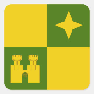 SCA Castle North Populace Badge Square Sticker