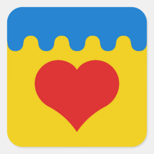 SCA Coeur du Val Populace Badge Square Sticker