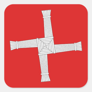 SCA Crois Brigte Populace Badge Square Sticker