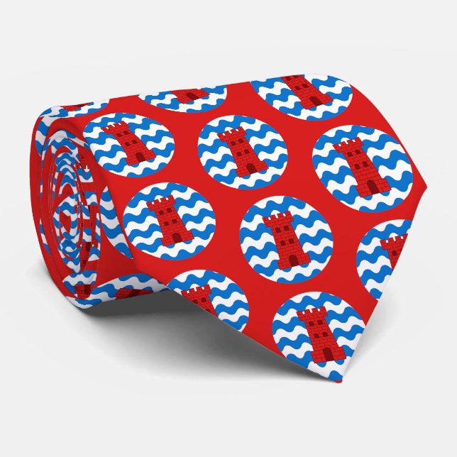 SCA Isles Populace Badge Tie (Rolled)