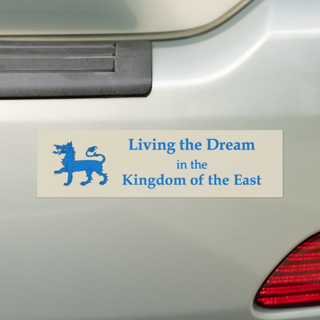 SCA Kingdom of the East Bumper Sticker (On Car)