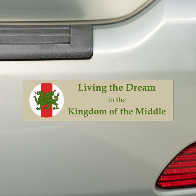 SCA Middle Kingdom Bumper Sticker (On Car)