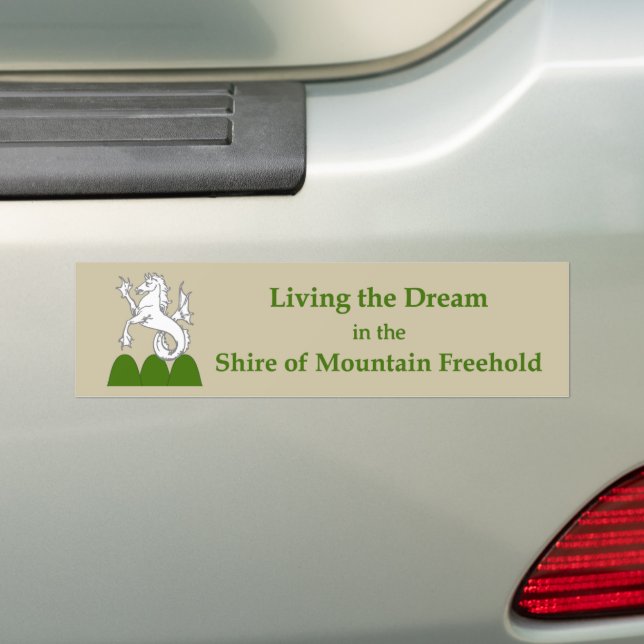 SCA Mountain Freehold Bumper Sticker (On Car)