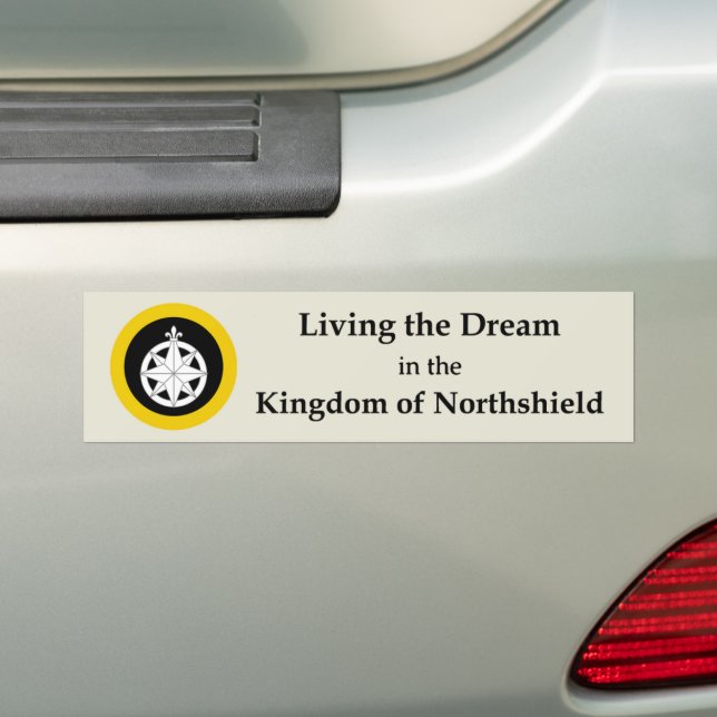 SCA Northshield Bumper Sticker (On Car)
