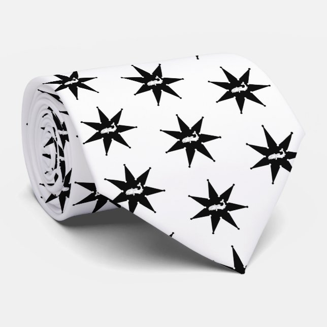 SCA Smoking Rocks Populace Badge Tie (Rolled)