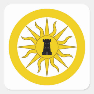 SCA Sol Haven Populace Badge Square Sticker