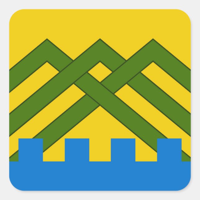 SCA Wyldewode Populace Badge Square Sticker (Front)