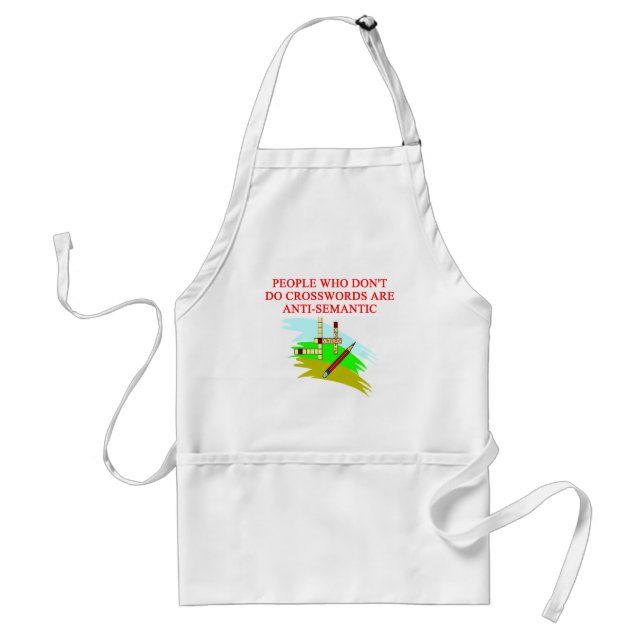 scabble and crossword game player design standard apron (Front)