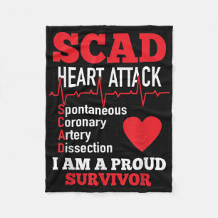 Scad Heart Attack Spontaneous Coronary Artery Diss Fleece Blanket